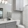 Modern bathroom with ample counterspace inside homes at Chapel Creek Cottages