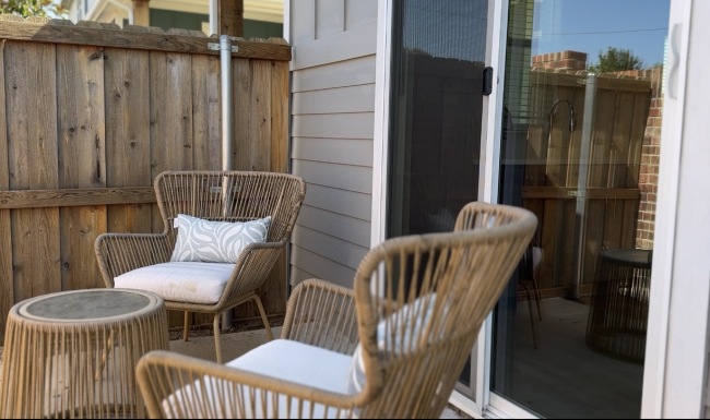 private yards with ample room  private yards with ample room